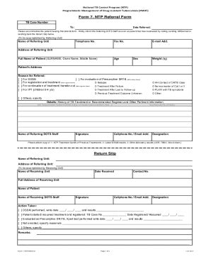 ntp form|Form 7. NTP REFERRAL FORM .